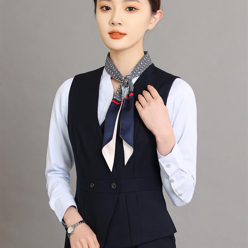 高货速发中国公司移动工作服女马甲套装新款营业厅员工装制服马夹