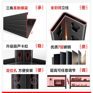 中伟稳稳架家用置物架书房储物架子仓储货架锅架快递收纳架加粗厚
