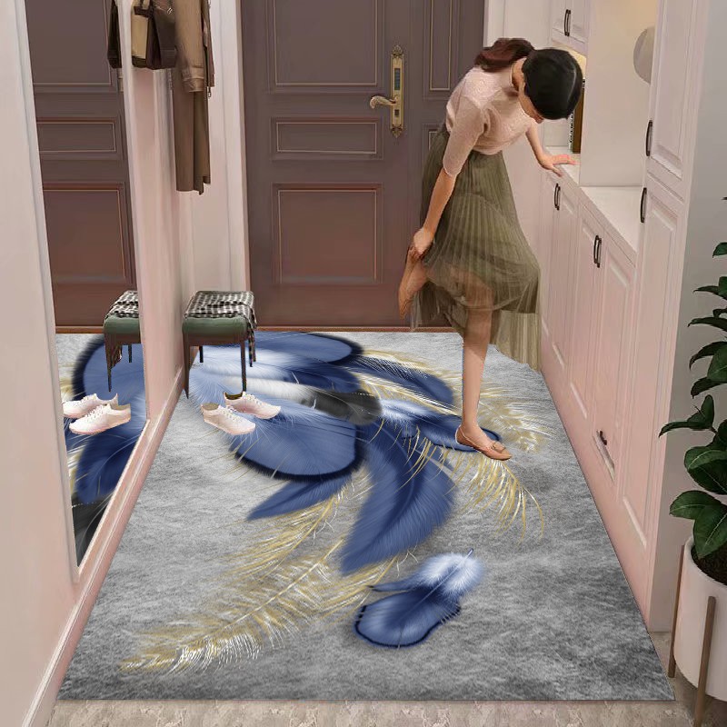 家用门口地垫客厅卧室进门门口入户玄关防滑吸水脚垫门垫满铺地毯