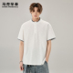 马克华菲假两件短袖 t恤男生2026新款 春夏潮牌日系复古条纹宽松tee