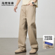 裤 马克华菲休闲裤 潮牌复古卡其色纯棉宽松直筒工装 春季 男2026新款