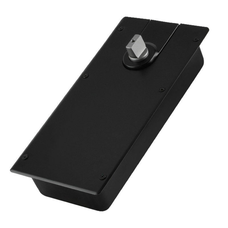 固钛地弹簧玻璃门配件有框无框门地轴通用型黑色钛金定位地璜220C