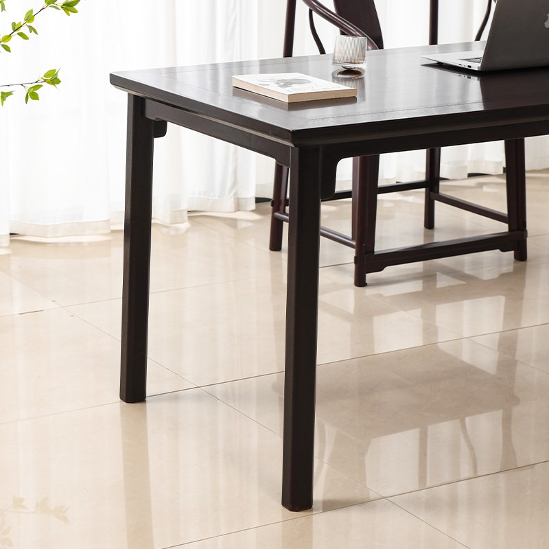 宋韵赞比亚血檀书法桌中式画案书画桌实木写字台非洲小叶紫檀书桌