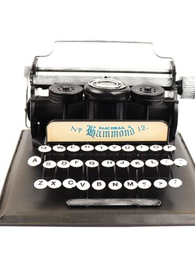 复古老式打字机模型工艺品老物件橱窗柜收藏摆件创意拍摄道具摆设