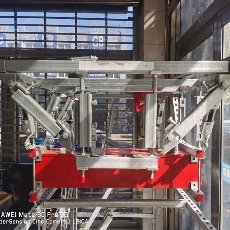 新品抗震支架风管侧向支吊架C型钢镀锌哈芬槽抗震配件源头320*250