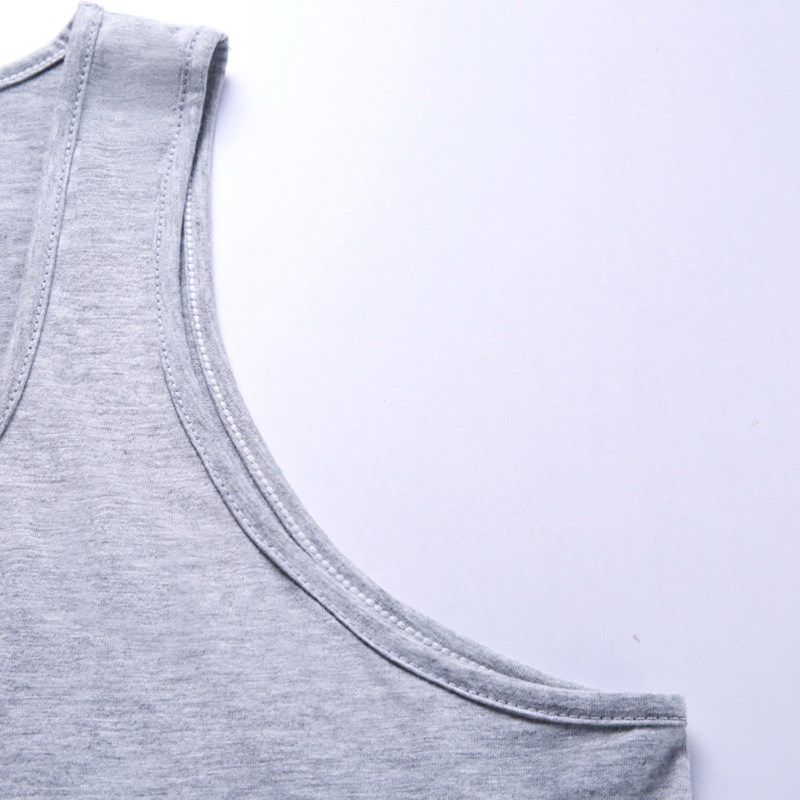 夏季男士背心宽松纯棉汗衫中老年加肥加大汗背心无弹力休闲跨栏男