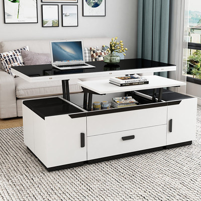 茶几餐桌两用折叠茶几饭桌家用客厅简约创意多功能升降茶几小户型