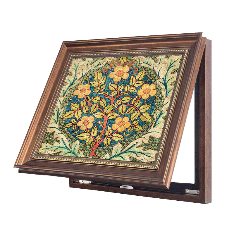 美式电表箱装饰画免打孔遮挡欧式餐厅配电箱总开关电源电闸盒挂画