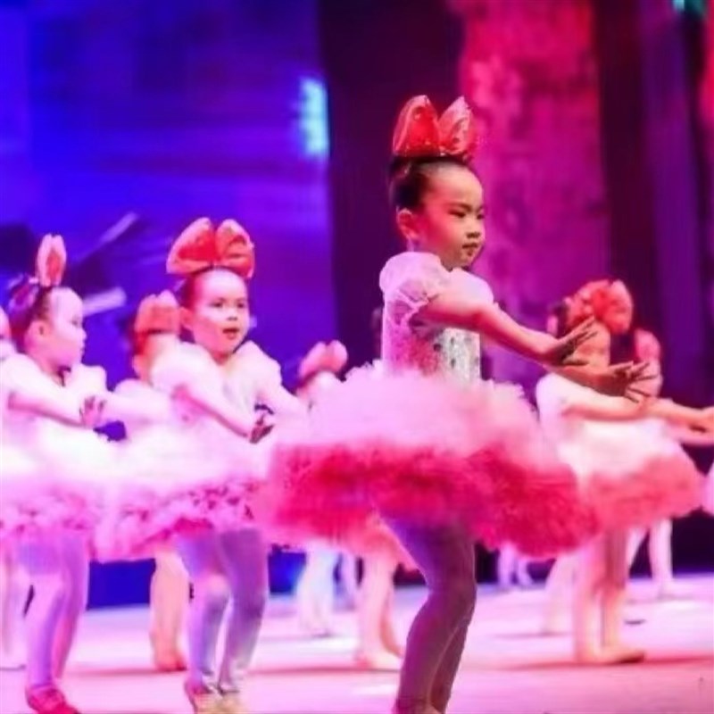 儿童演出服女童蓬蓬裙可爱公主裙小甜甜的梦幼儿舞蹈蛋糕裙表演服