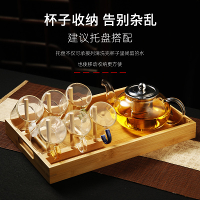 茶水分离泡茶壶玻璃耐高温家用单壶沏茶壶器茶具套组冲茶过滤水壶