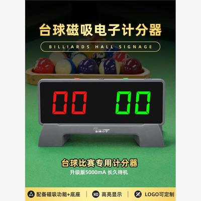 台球电子计分器记分牌中