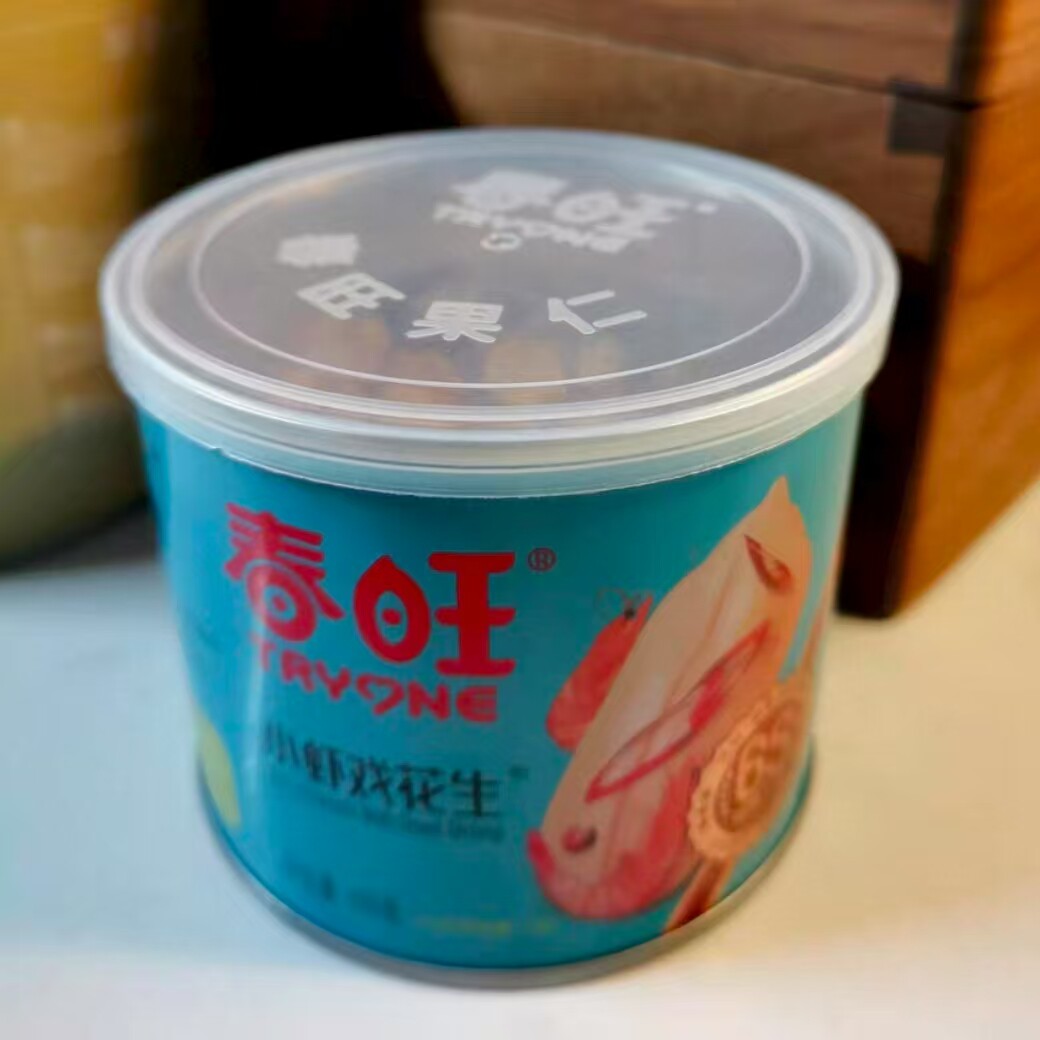 春旺麻辣小鱼干花生小虾花生零食下酒菜鳀鱼口味150g*6罐