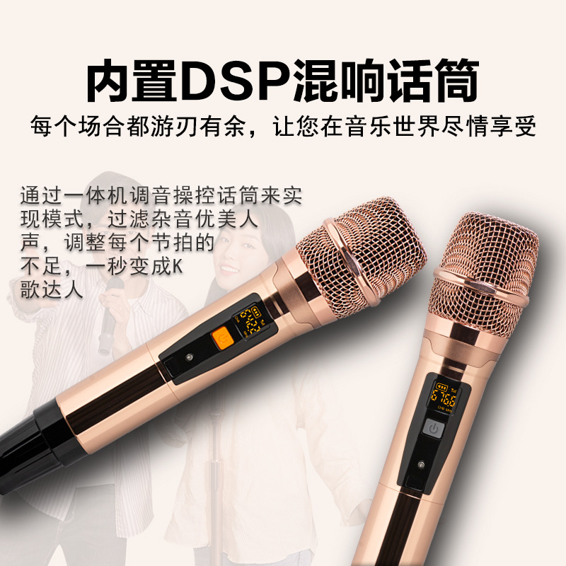 18.5寸便携式功放点歌机一体机 家用卡拉OK点唱机家庭KTV点歌台