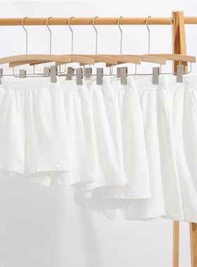 夏季男女儿童纯棉白色黑色短裤幼儿园活动小学生班服表演亲子裤