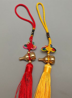 纯铜实心不开口小铜葫芦中国结挂饰家居饰品闭口葫芦挂件