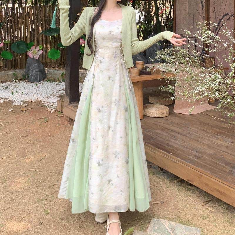 春夏季女装高级感法式新中式风雪时尚套装