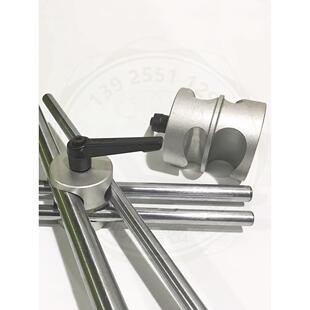 双孔平行旋转支架360度万向节固定夹连接件光轴十字喷涂旋转支架