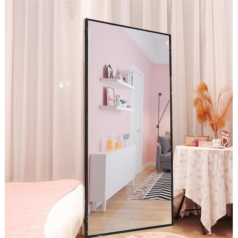 ins服装店穿衣镜铝合金防爆显瘦显白全身落地镜试衣镜拍照大镜子