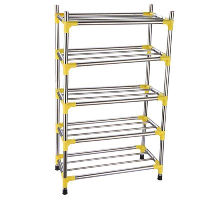 不锈钢多家用组合鞋架 可收纳拆装加高层数简易家用鞋柜 厂家