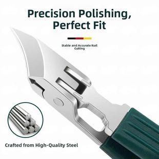 德国黑科技斜口指甲刀如是惠选甲沟专用剪刀精钢尖细不锈钢指甲钳