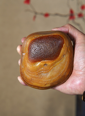 顶爷奇石原石靠山收藏玛瑙石摆件