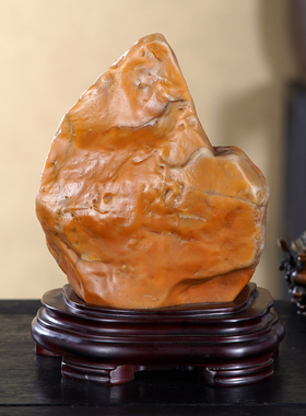 顶爷奇石原石靠山石把玩收藏摆件