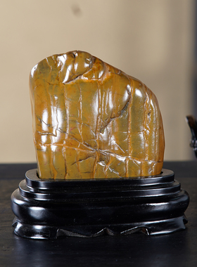 顶爷奇石原石靠山收藏大化石摆件