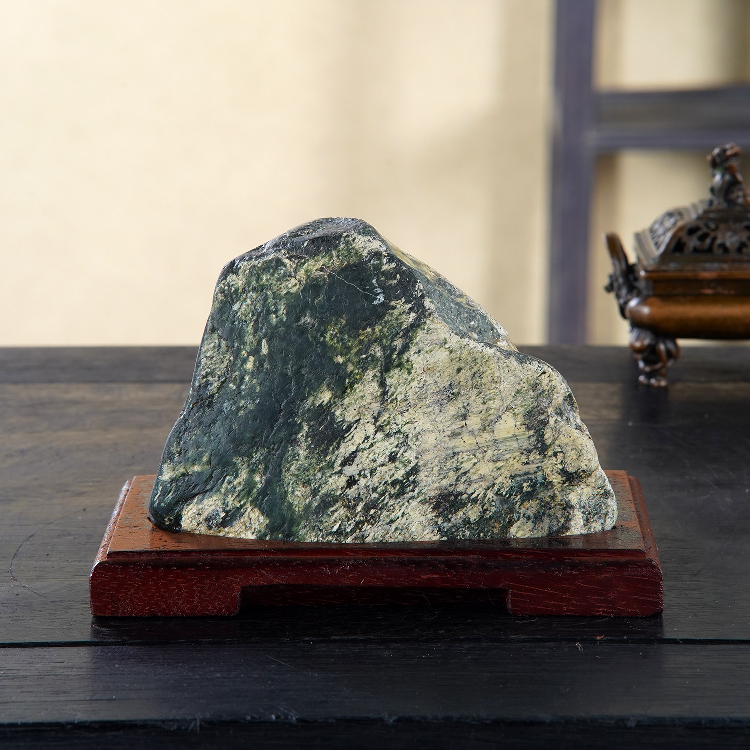 顶爷奇石原石靠山石装饰收藏摆件