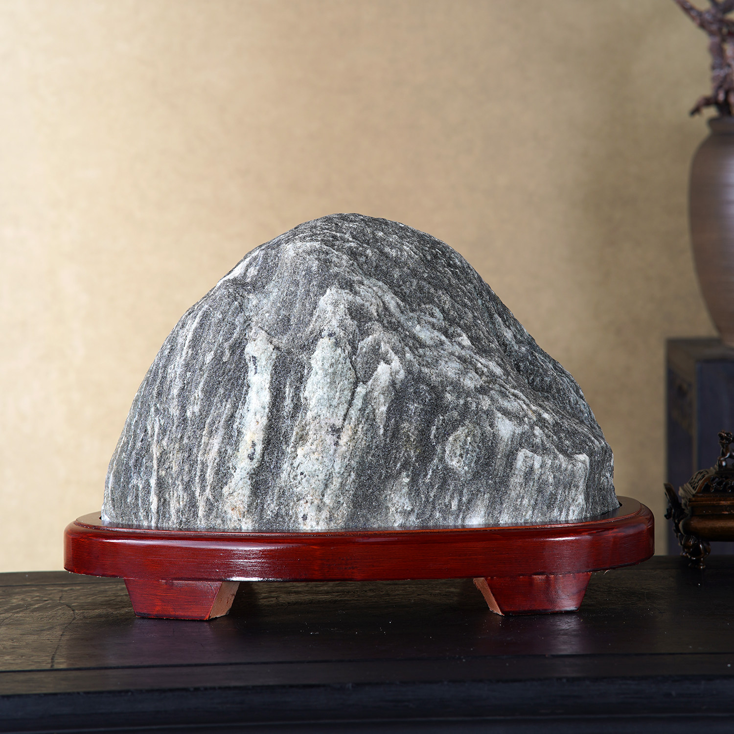 顶爷天然原石奇石【岱宗云脉】泰山石收藏装饰摆件镇宅把玩靠山石