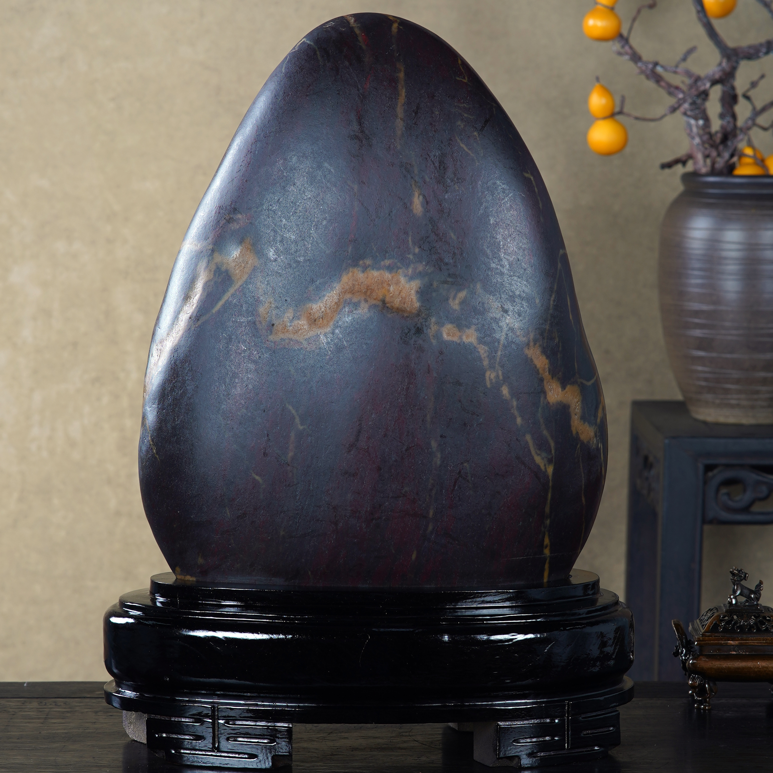 顶爷天然原石奇石【龙跃宝山红碧玉】收藏观赏镇宅靠山招财摆件