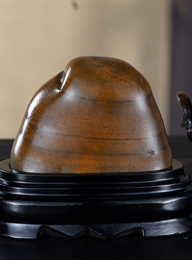 顶爷奇石原石靠山收藏大化石摆件