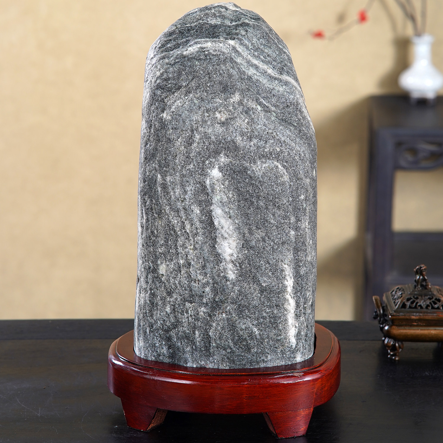 顶爷天然原石奇石【泰岳含章】泰山石敢当收藏摆件镇宅把玩靠山石