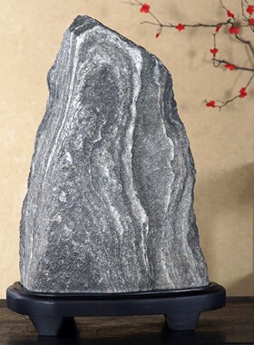 顶爷天然原石奇石【飞瀑归真】泰山石屋后庭院院子镇宅把玩靠山石