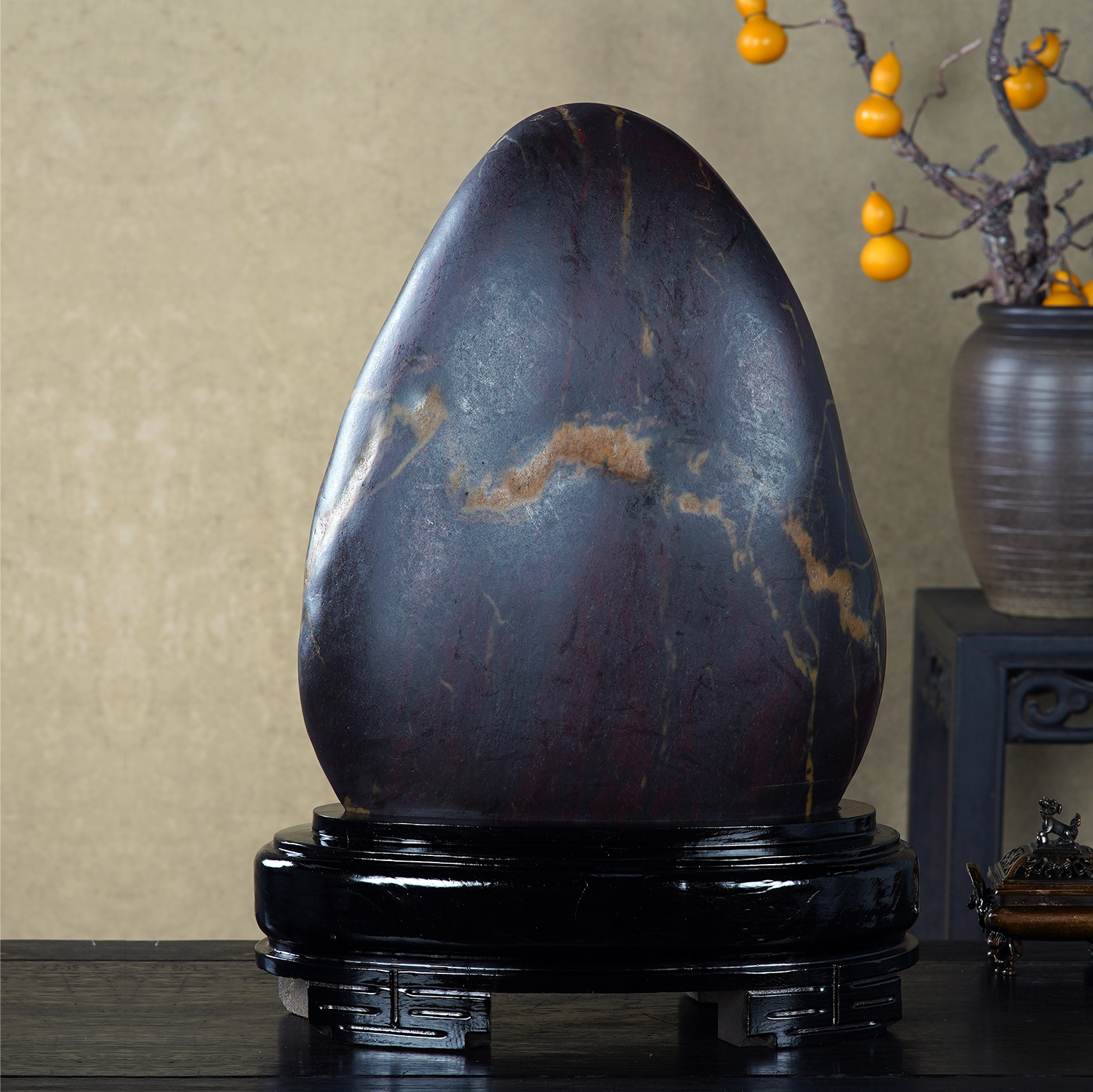 顶爷天然原石奇石【龙跃宝山红碧玉】收藏观赏镇宅靠山招财摆件