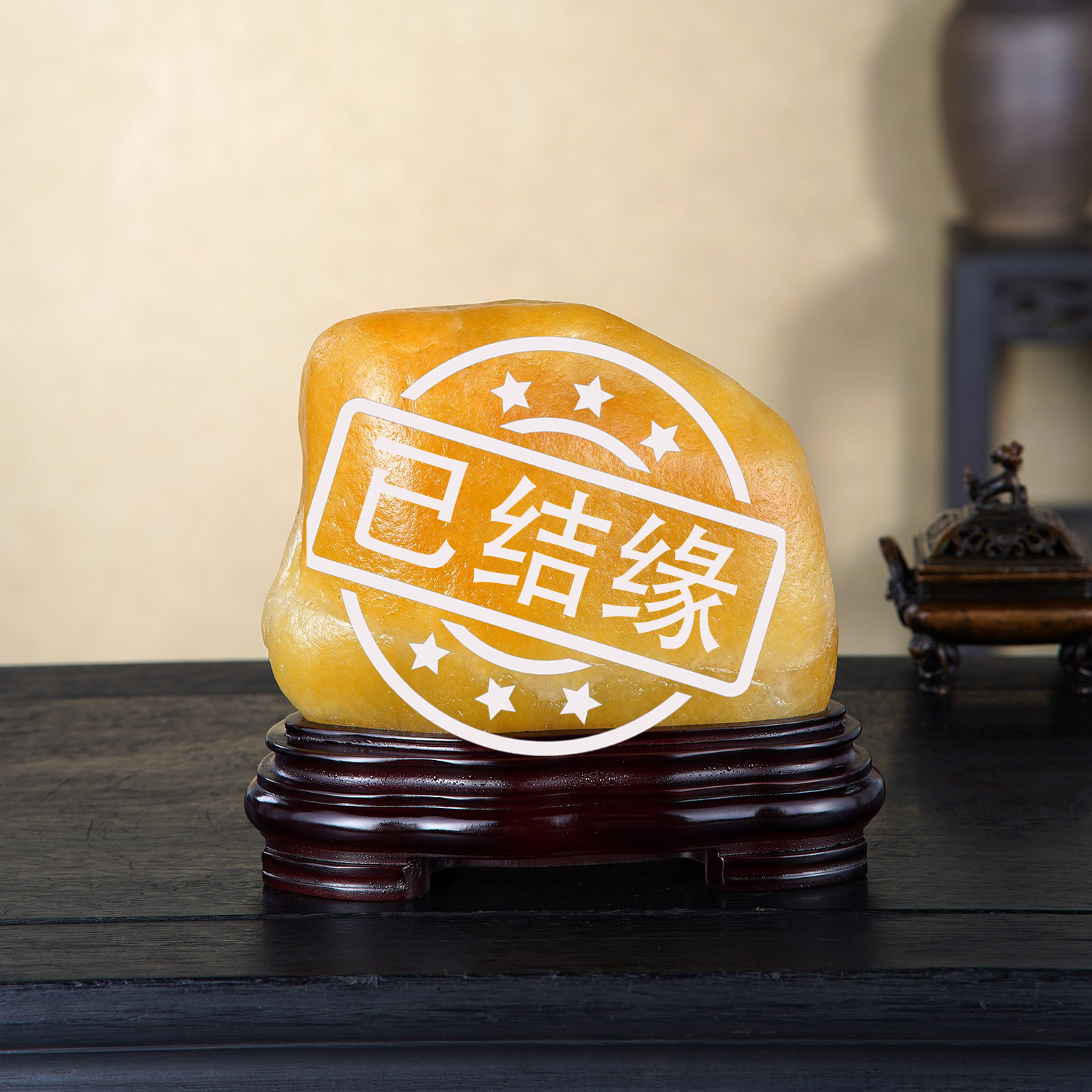 顶爷奇石原石靠山石把玩收藏摆件