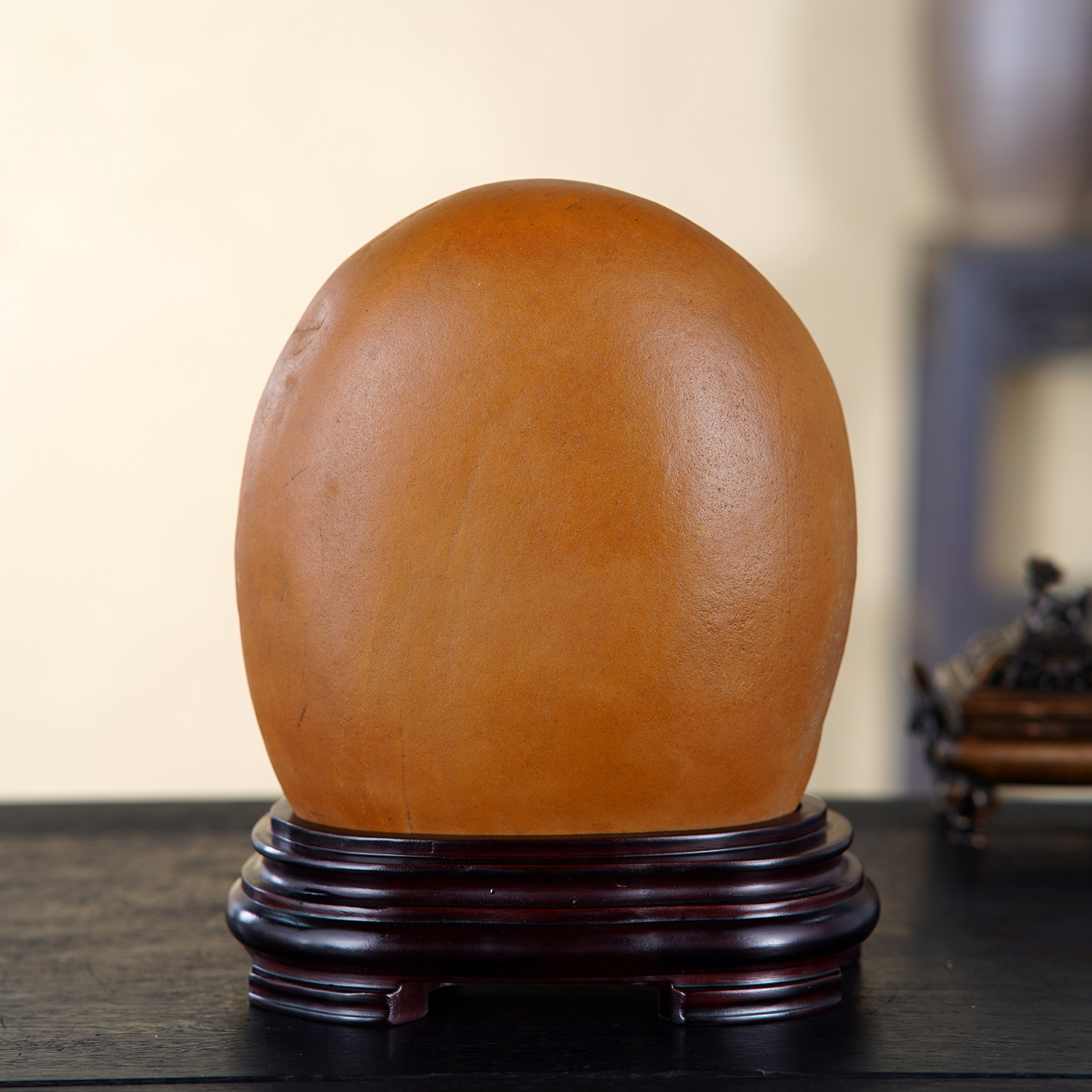 顶爷天然原石奇石【金佛纳祥】黄蜡石收藏装饰摆件镇宅把玩靠山石