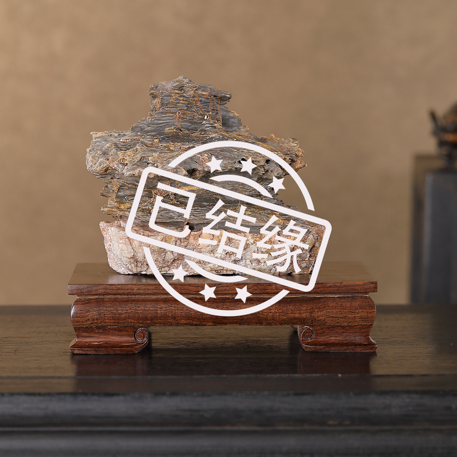顶爷奇石原石收藏戈壁风凌石摆件