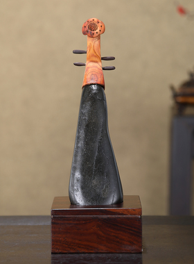 顶爷奇石原石靠山石装饰收藏摆件