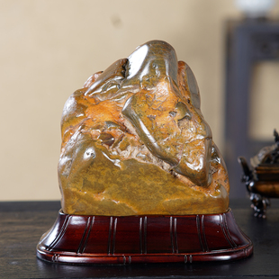 顶爷天然原石奇石【回首觉相】南宁邕江石收藏观赏镇宅靠山石摆件