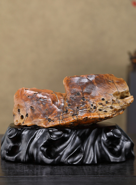 顶爷奇石原石靠山收藏戈壁石摆件