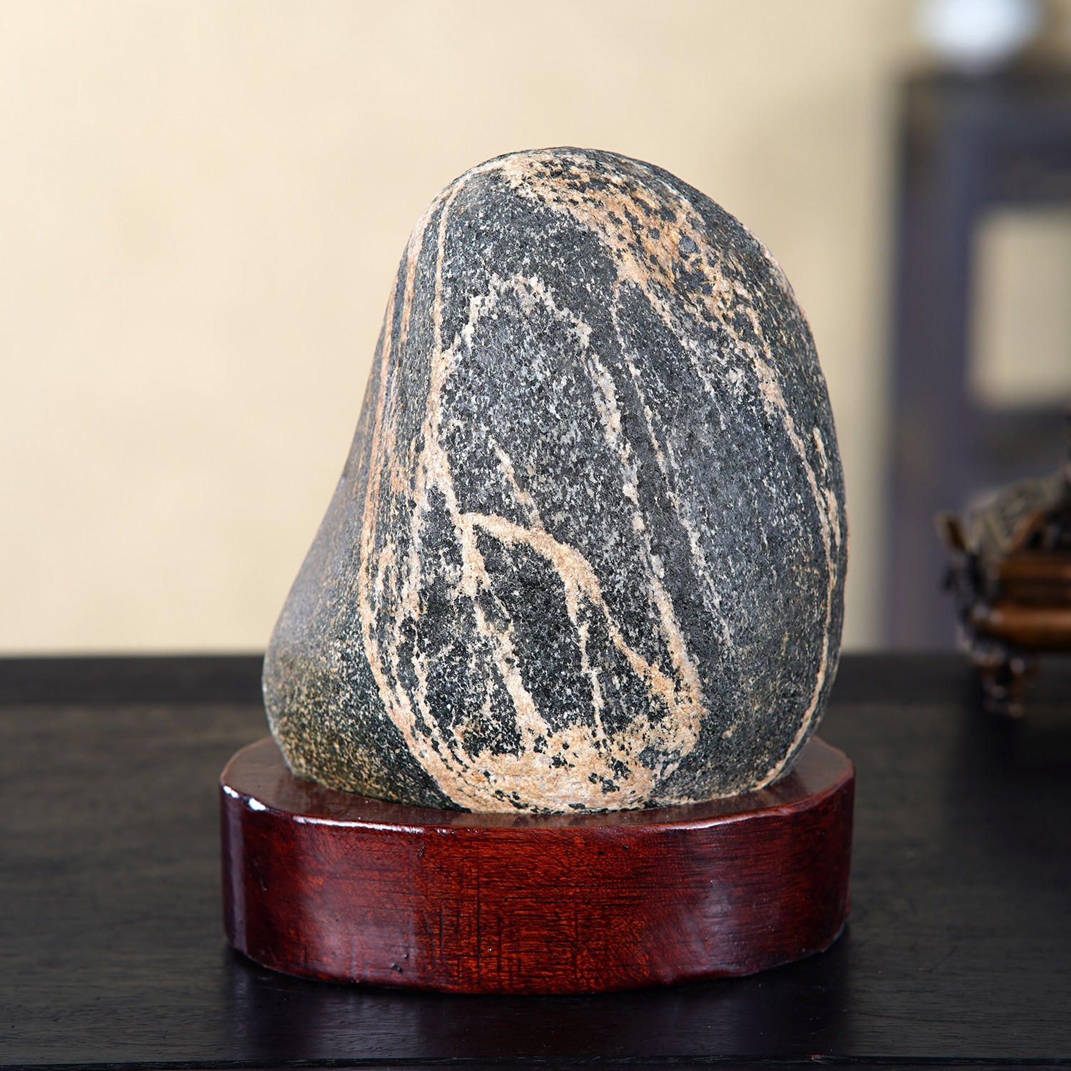 顶爷天然原石奇石【泰岳凝瑞.龙脉镇宅】泰山石收藏招财镇宅石