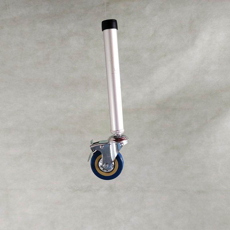 调节孔管轮子老人洗澡椅前轮轱辘坐便凳坐厕椅轮椅马桶椅后轮配件