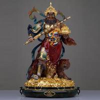 純銅武財(cái)神趙公明神像五路財(cái)神趙元帥站像財(cái)神爺家用店鋪供奉擺件