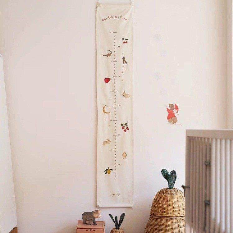 ins北欧风布艺刺绣插画儿童身高挂画身高尺儿童房装饰拍摄道具,家居饰品,身高贴,淘宝优惠券,粉丝福利购,淘宝优惠卷