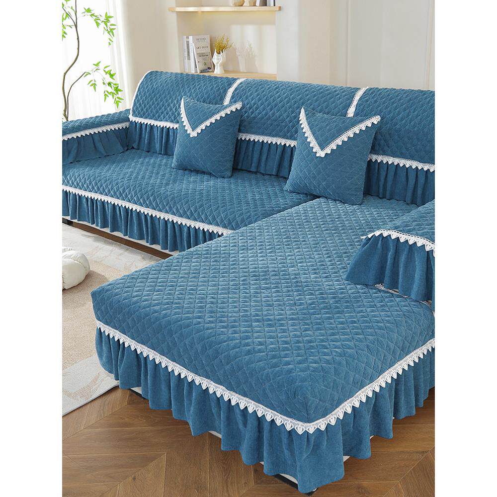 欧式沙发垫防滑四季通用耐脏简约UL型贵妃全包套罩定做靠背扶手巾