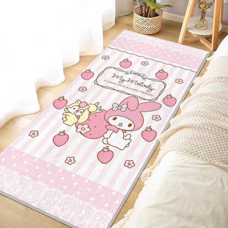 卡通地毯床边毯彷羊绒加厚可爱家用网红少女心儿童房茶几垫地毯