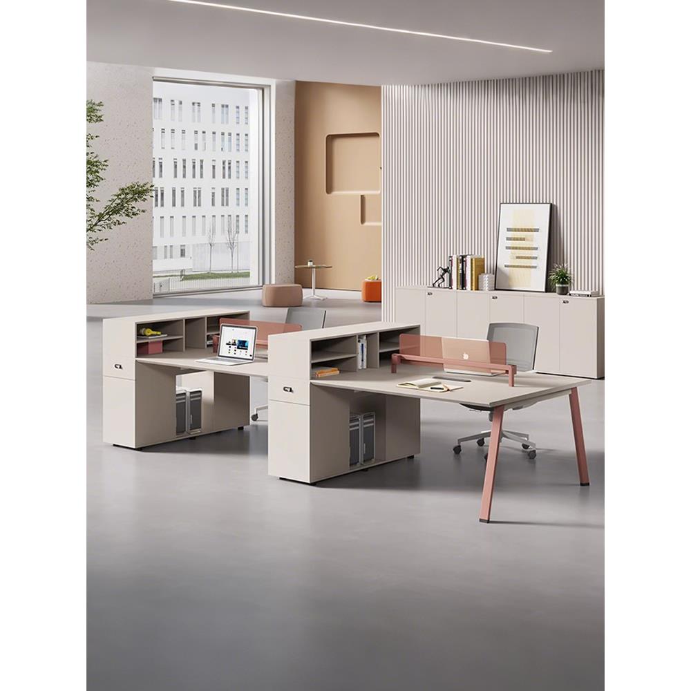 职员桌办公桌椅组合简约现代办公室屏风电脑桌员工位六人位卡座