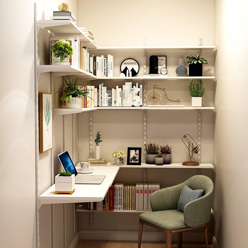 美达斯书架墙上置物架壁挂书柜书桌墙面隔板搁物架客厅墙壁柜收纳