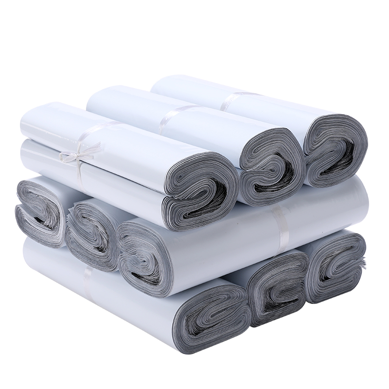 白色快递袋快递袋子料28s42打包袋3852加厚定做防水快递包装袋