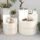 纸质圆柱展台展示架展示柜阶梯多功能陈列柜陈列架甜品台橱窗展示